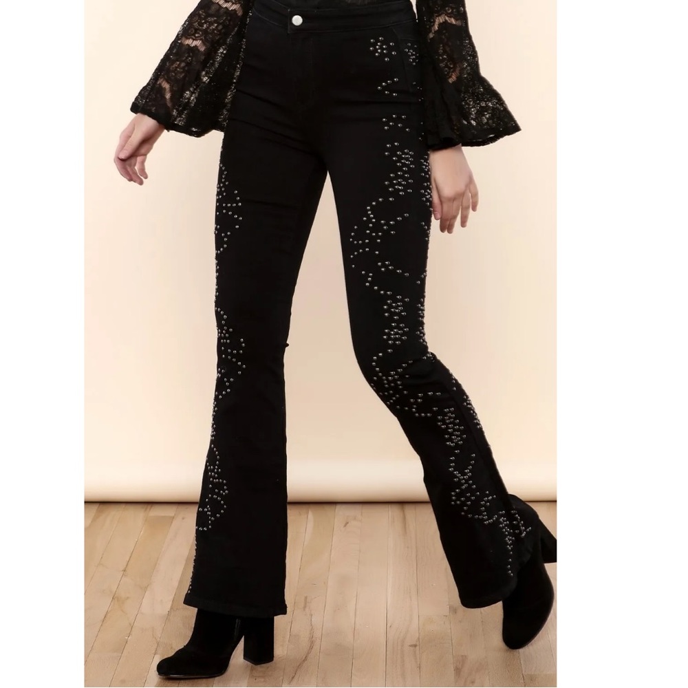 Free people love forever studded jeans NWOT sz 26 - Picture 4 of 4